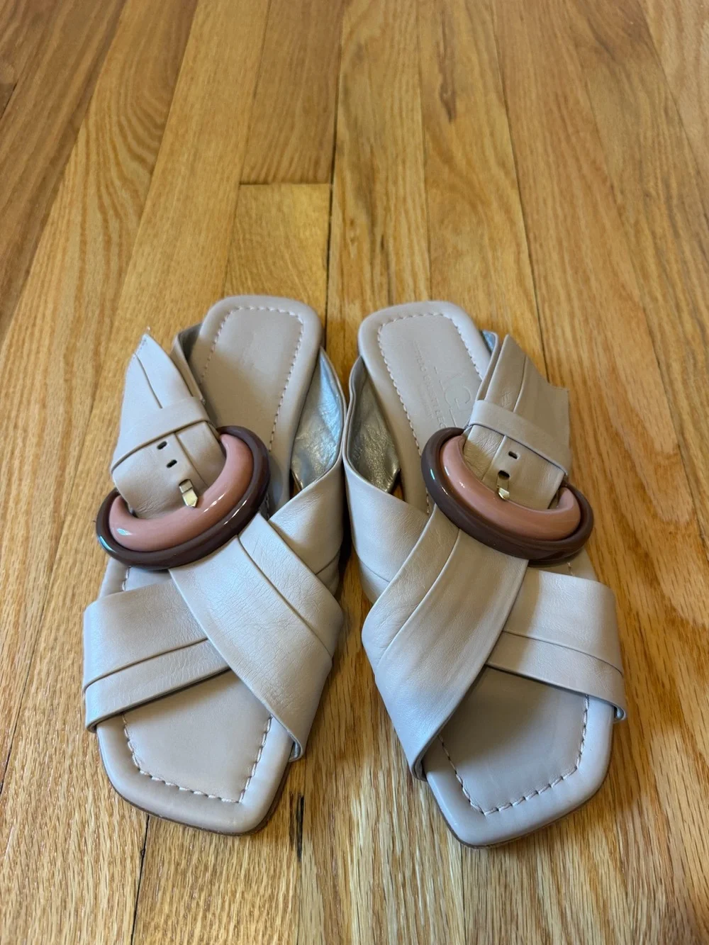 AGL made in Italy leather sandals EU 39 1/2